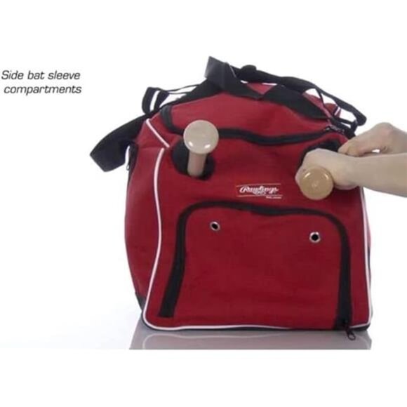 Baseball Softball Duffle Bag Equipment Sports Gym Bag Bat Sleeve Shoe Compartmen - Picture 7 of 8